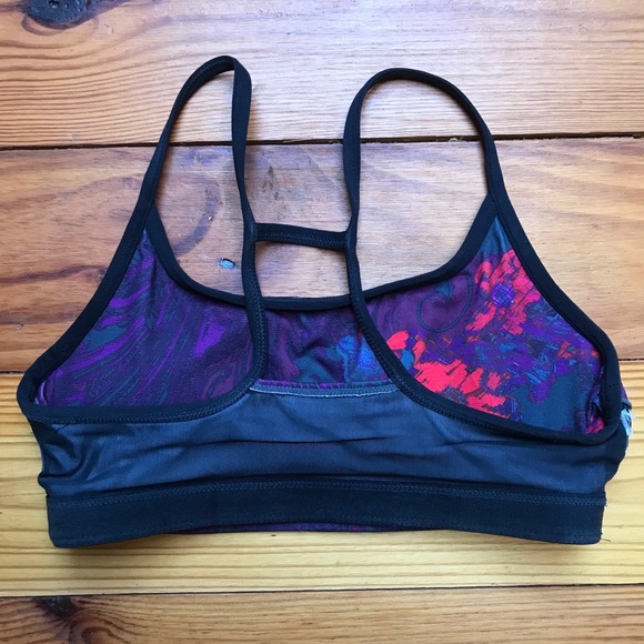 Fabletics Purple Floral Sports Bra, EUC, XS - Picture 10 of 10